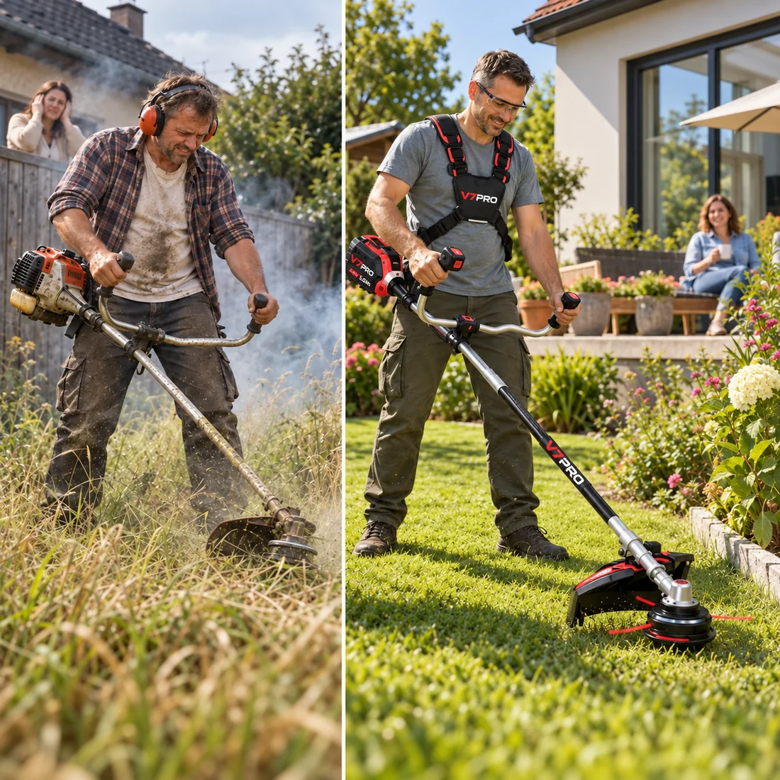 Leiser Rasentrimmer für den Garten